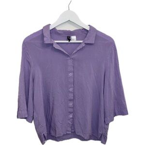 Divided Pastel Purple Button-Down Shirt